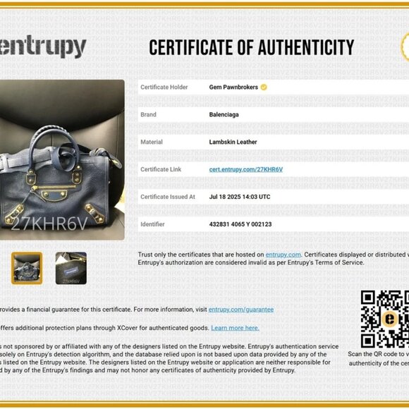 Balenciaga Chevre Gold Metallic Edge Hardware - City Blue - Picture 3 of 14